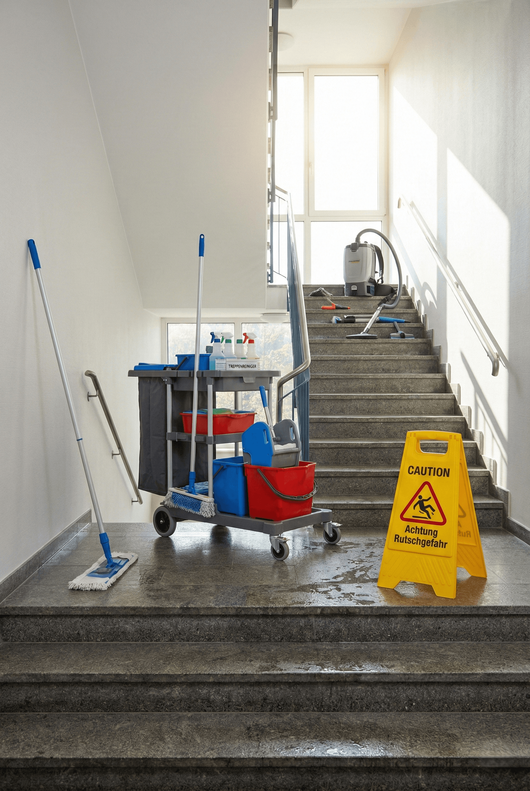 Professionelle Treppenhausreinigung